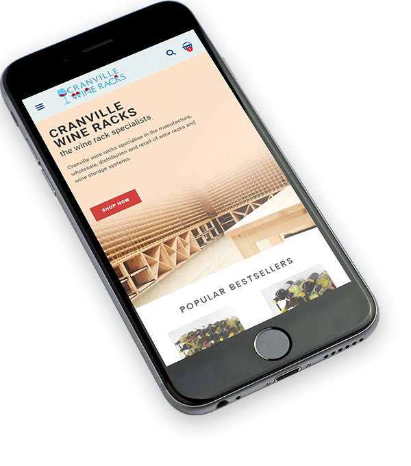 Cranville wines mobile example 5