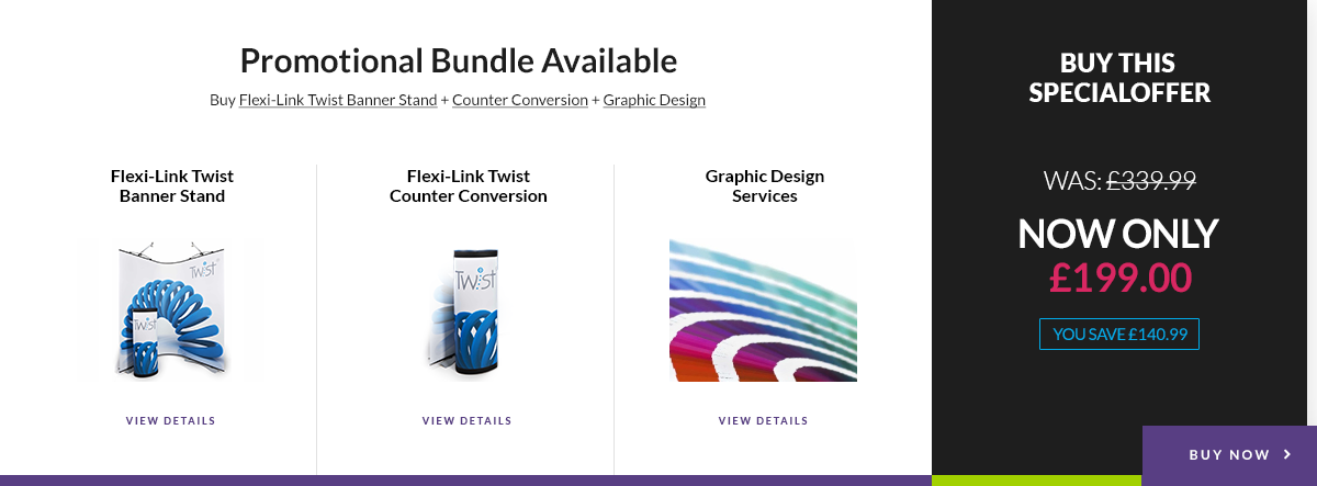 Product bundle display on products image