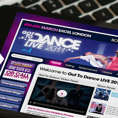 Got to dance LIVE 2011 website example