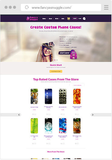 Fancy a snuggle website create custom phone cases example 1