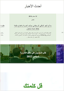Multilingual website example second screenshot