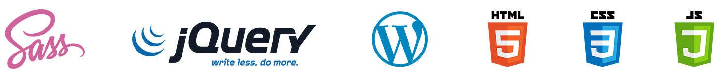 Web technology we use logo examples